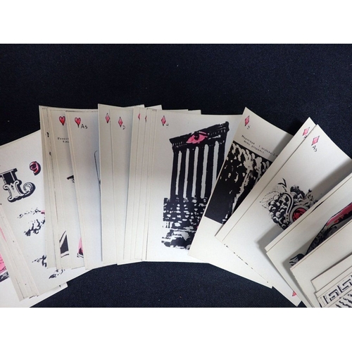 119 - A COLLECTION OF PLAYING CARDS and card games, various dates and styles, with books about playing car... 