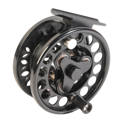 A LOOP MODEL 1.5 TROUT FLY REEL no. 4604, in the original Loop reel pouch  Provenance: A private Ham