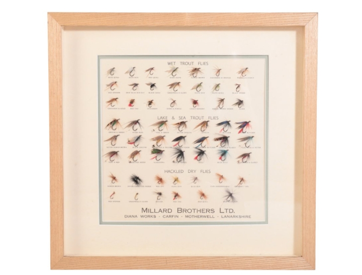Framed Sea-trout and trout fly collection - Salmon Fishing Flies
