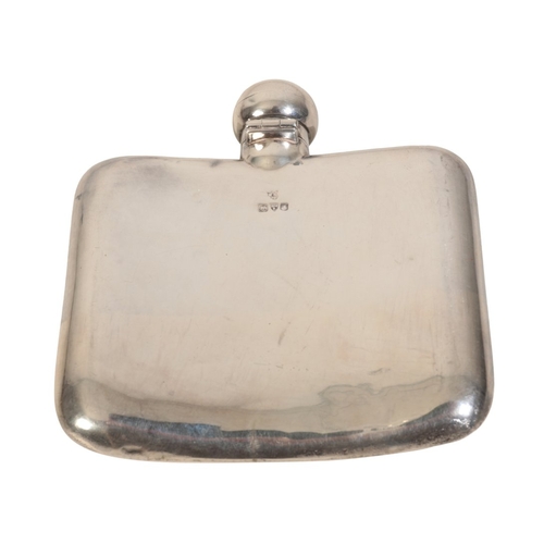 218 - A SILVER HIP FLASK by W & N Ltd, Chester 1912, (c.3oz gross weight)