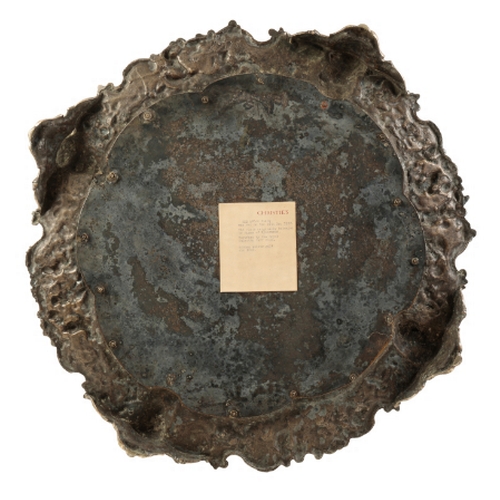 232 - 'THE APCAR PLATE' an impressive late 19th Century silver plated salver, boldly cast in relief with f... 