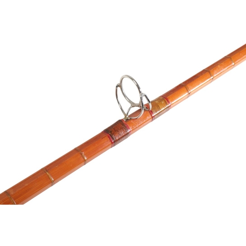 66 - HARDY: L.R.H NO. 3 PALAKONA SPLIT CANE SPINNING ROD 9' long, in the original Hardy canvas rod bag

P... 