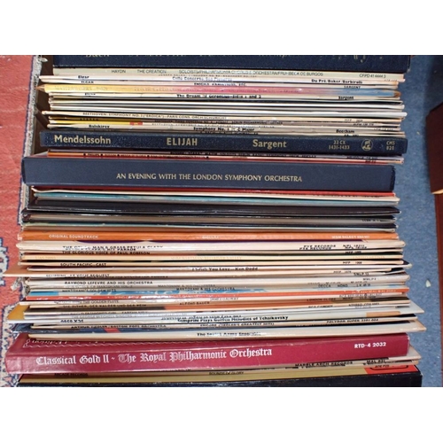 214 - A QUANTITY OF CLASSICAL LP RECORDS and others