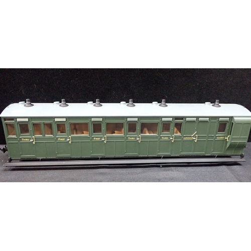 249 - SIX 32 mm GAUGE NARROW GAUGE COACHES Lynton & Barnstaple Railway, mostly SR livery