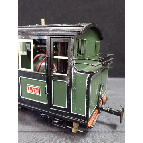 250 - ACCUCRAFT LIVE STEAM LOCOMOTIVE 'LYN' Lynton & Barnstaple Railway, 32 mm gauge, partly adapted for r... 