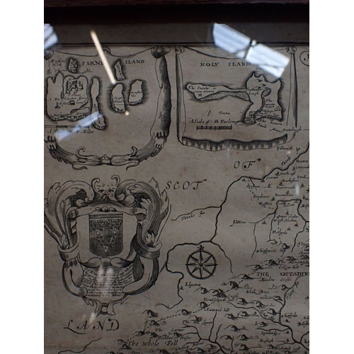 699 - BLOME; AN ANTIQUARIAN MAP, NORTHUMBERLAND