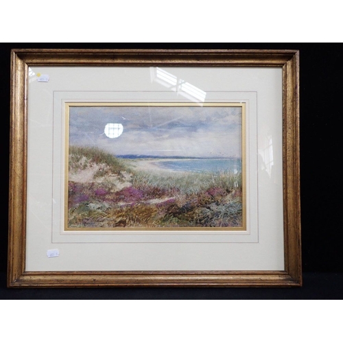 723 - ARTHUR HOPKINS R.W.S (1848-1930) 'VIEW OVER THE SAND DUNES' watercolour 26 x 36cm plus mount and fra... 