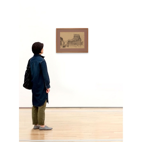 12 - *CECIL WALLER (1908-1992) 'Stickley's Barn, Minchington, Dorset, 1968' oil on canvas, 24.5cm x 33cm;... 