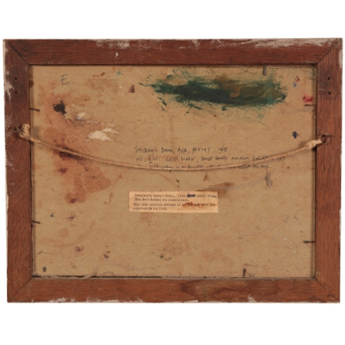 12 - *CECIL WALLER (1908-1992) 'Stickley's Barn, Minchington, Dorset, 1968' oil on canvas, 24.5cm x 33cm;... 