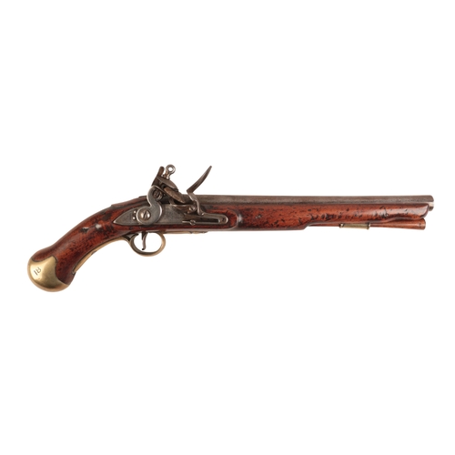 105 - TOWER: A LATE 18TH CENTURY SEA SERVICE PISTOL

with flintlock action, the walnut stock with shaped p... 