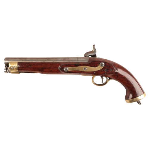 129 - TOWER: AN EARLY 19TH CENTURY EAST INDIA COMPANY CAVALRY PISTOL 

the percussion action converted fro... 