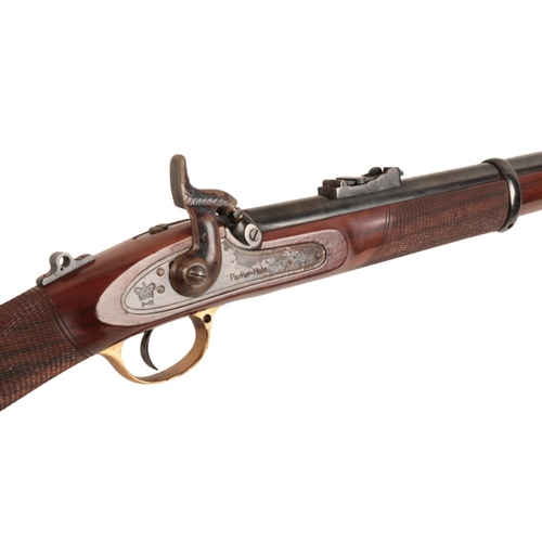 149 - A PARKER & HALE MUZZLE LOADING .451 BLACK POWDER RIFLE

with full walnut stock, brass trigger guard,... 