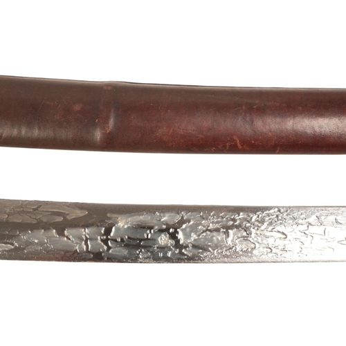 175 - A WWII JAPANESE OFFICERS SWORD

Japanese Katana, signed Tang, all the fittings look to be original t... 