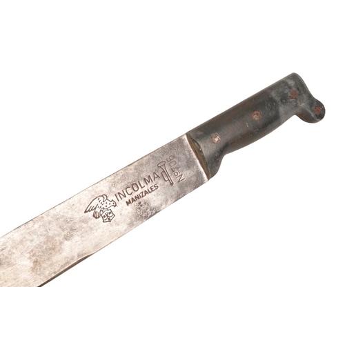 203 - INCOLMA S.A. MANIZALES: A MACHETE

stamped with the maker's details to the blade and no.706, 72cm lo... 