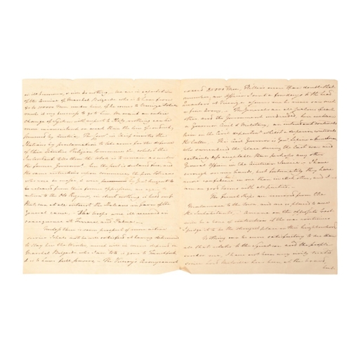 259 - VICE ADMIRAL SIR THOMAS FRANCIS FREEMANTLE (1765-1819) A signed letter

dated 1813 and sent from HMS... 