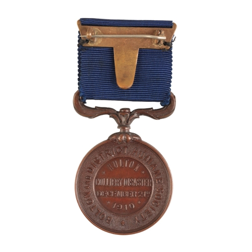 5 - A POIGNANT EDWARD MEDAL SECOND CLASS FOR MINES GROUP TO WILLIAM MARKLAND who was decorated for his a... 