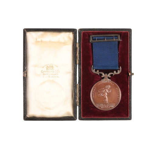 5 - A POIGNANT EDWARD MEDAL SECOND CLASS FOR MINES GROUP TO WILLIAM MARKLAND who was decorated for his a... 