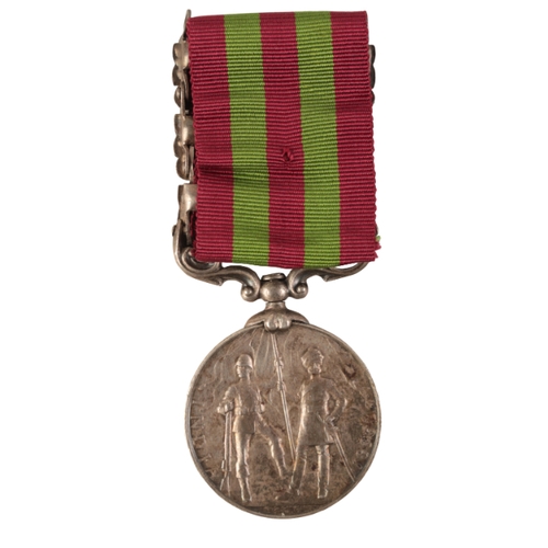 66 - A THREE BAR INDIAN GENERAL SERVICE MEDAL TO SEPOY MASINGH CORPS OF GUIDES INFANTRY

India General Se... 