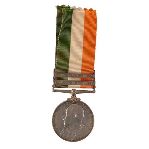 74 - KINGS SOUTH AFRICA MEDAL TO SERGEANT HEWITT THE QUEENS

Kings South Africa Medal 1901 to 1902, with ... 