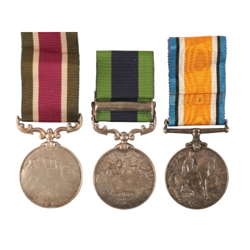 85 - THREE CAMPAIGN MEDALS

a Tibet Medal 1903 -4, correctly engraved 3267 Sepoy Pathana 40th Pathans, co... 