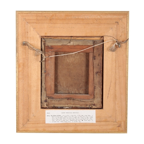 941 - MANNER OF JAMES LEAKEY (1775-1865) A portrait of Sir James Arthur

oil on canvas, 16.5cm x 14cm