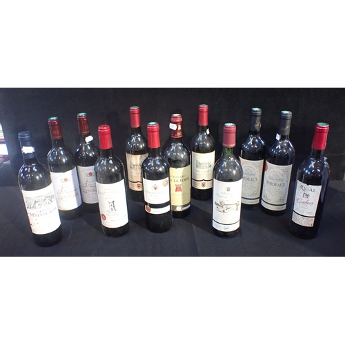 103 - TWELVE BOTTLES OF RED WINE including Chateau Graves De Laborde