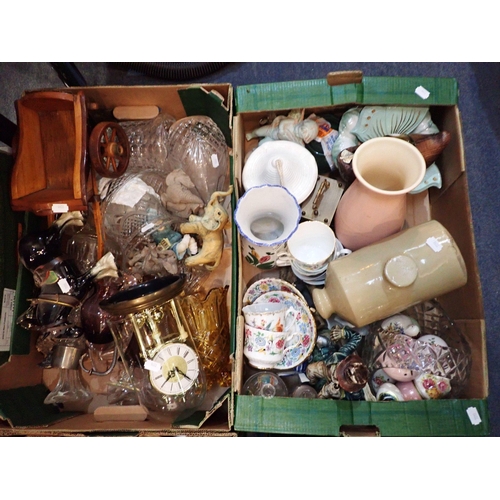 107 - A LARGE QUANTITY OF SUNDRIES household ceramics, glass, decorative items