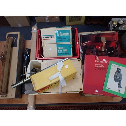 135 - A DURST M302 PHOTOGRAPHIC ENLARGER boxed with instructions, together with a Silk 88 tripod, boxed, t... 