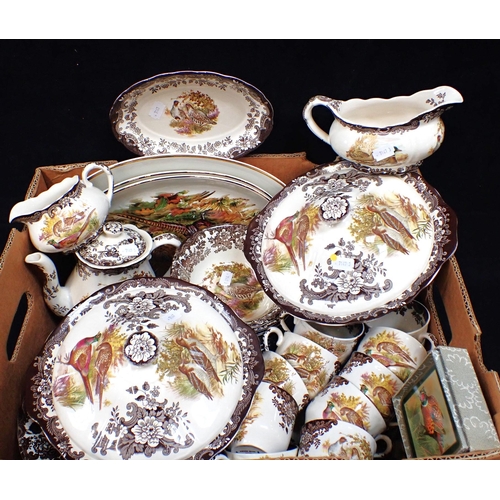 142 - A PALISSY, ENGLAND 'GAME SERIES' DINNER SERVICE and similar wares decorated with game birds