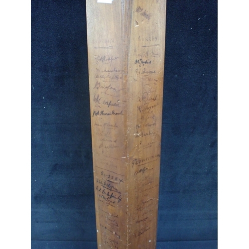 147 - A JACK HOBBS Ltd SIGNED CRICKET BAT signed by Hobbs, Chapman, Woolley and others, and the teams of A... 