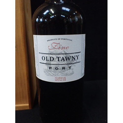 149 - MARKS AND SPENCERS FINE OLD TAWNY PORT 75cl, in wooden gift box