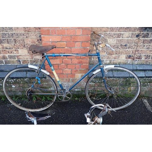 17 - A RUDGE RACING BICYCLE, WITH BROOKS SADDLE (for restoration) and another bicycle, with related ephem... 