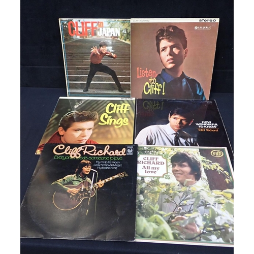 263 - SIX CLIFF RICHARD LPs; 'CLIFF IN JAPAN' and others