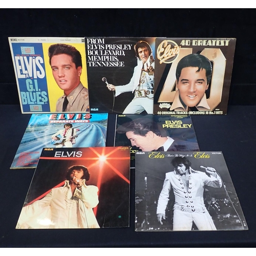 265 - SEVEN ELVIS PRESLEY LPs; 'G.I. BLUES' and others