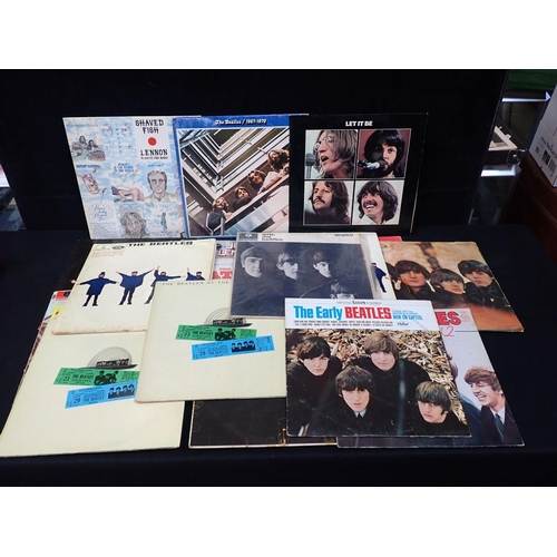 271 - A COLLECTION OF BEATLES LP RECORDS and Lennon, including 'Shaved Fish' Plastic Ono Band