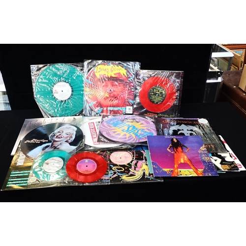 274 - A COLLECTION OF LP PICTURE DISCS and coloured vinyl