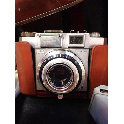 276 - A ZEISS IKON CONTINA CAMERA a Canonet, and other cameras and accessories