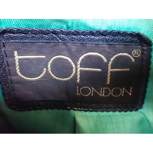 50 - A 'SIRDAR, LONDON' LEATHER JACKET a 1980s 'Toff' jacket with green stripe, and two others