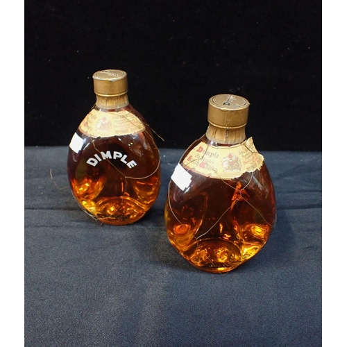 56 - TWO BOTTLES OF VINTAGE DIMPLE WHISKY 70% proof