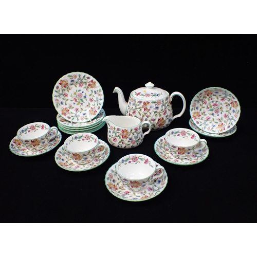 74 - A MINTON 'HADDON HALL' PART TEA SERVICE