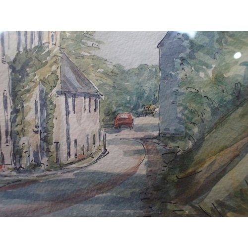 840 - BRENDA PICKETT: FOUR DORSET WATERCOLOURS, 'ABBOTSBURY' 'Nottington Village, Weymouth', 'Burton Brads... 