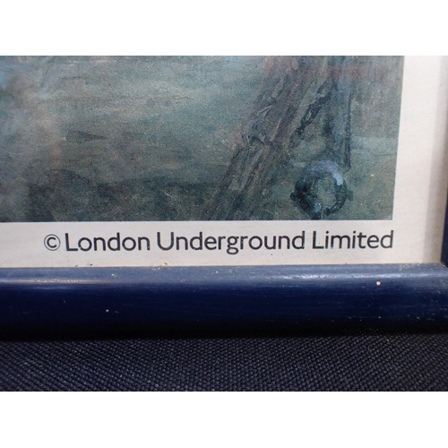 862 - A LONDON UNDERGROUND POSTER: St Katherine's Dock by Tube' , Jaqueline Rizvi c.1990s