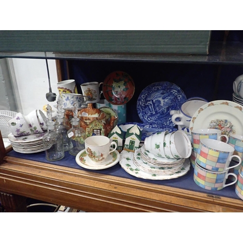 42 - A QUANTITY OF MIXED DINNER AND TEA WARE and other items