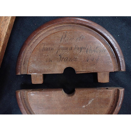 99 - A 19TH CENTURY TREEN KITCHEN/DAIRY CHURN inscribed; 'Rare old Churn from a Royal Chateau in France 4... 