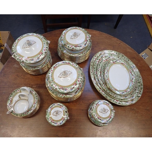 107 - AN ADDERLEY'S 'DELHI' DINNER SERVICE twelve settings