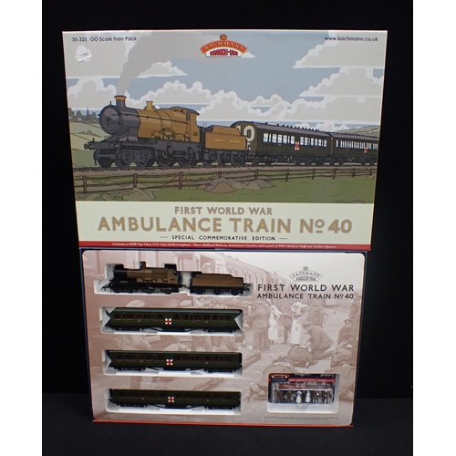 158 - BACHMANN 00 GAUGE BOXED TRAIN SET WW1 Ambulance Train No.40. Sound chip fitted.