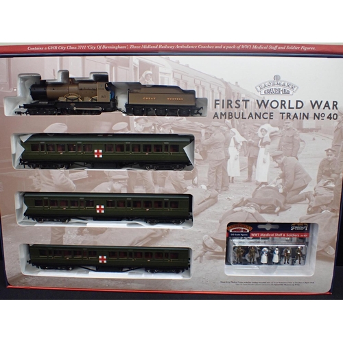 158 - BACHMANN 00 GAUGE BOXED TRAIN SET WW1 Ambulance Train No.40. Sound chip fitted.