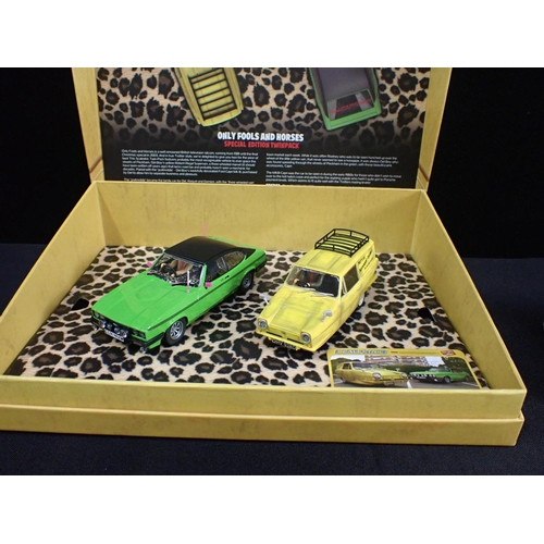 168 - SCALEXTRIC ONLY FOOLS AND HORSES SPECIAL TWINPACK with other film and TV cars, including Batmobile, ... 