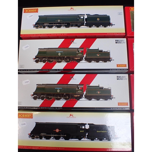 183 - HORNBY 00 GAUGE SOUTHERN RAILWAY LOCOMOTIVES BOXED AS NEW Battle of Britain Class Sir Winston Church... 