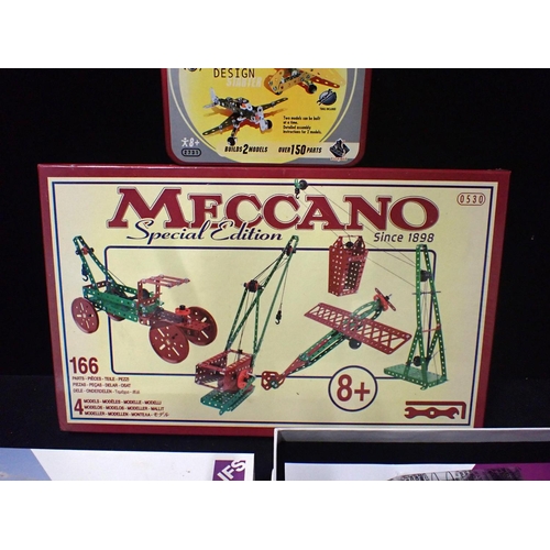 187 - MECCANO SPECIAL EDITION SET 0530 NEW AND UNOPENED with Meccano tin set 2731 and IFS construction and... 